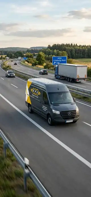 Kurier & Transport – Lieferfahrzeug im Einsatz