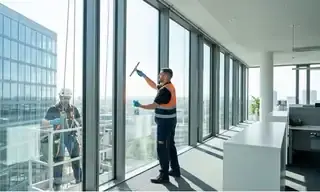 Reinigung – Reinigungspersonal bei der Arbeit